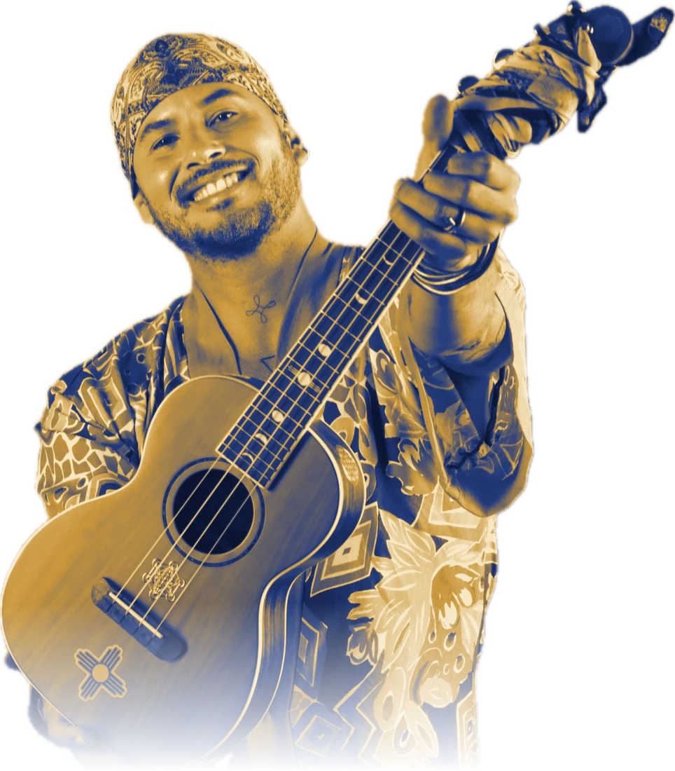 Nilo del Monte con su ukelele
